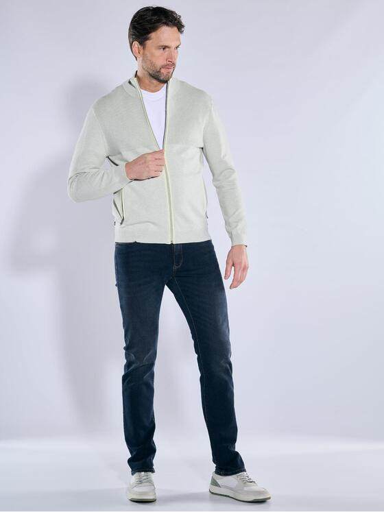 engbers Herren Cardigan strukturiert Hellgruen 38561