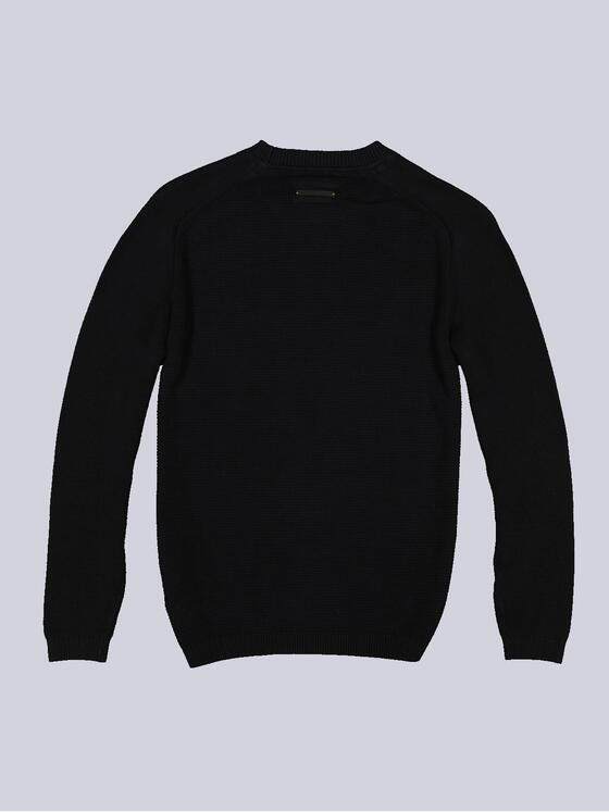 emilio adani Herren Pullover uni Schwarz 35613