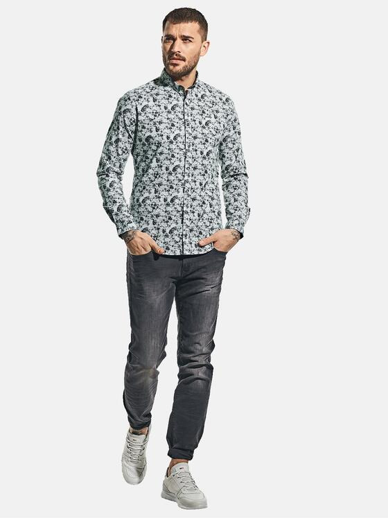 emilio adani Herren Hemd langarm Grau 31234
