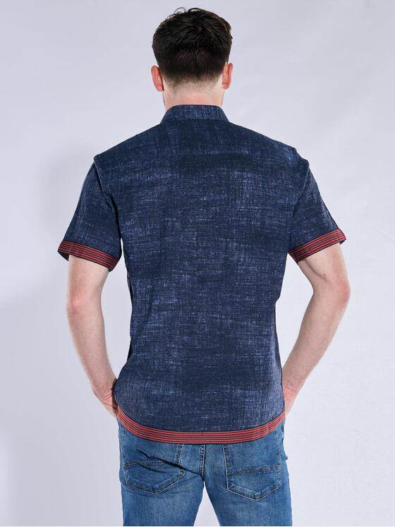 engbers Herren Kurzarm-Hemd regular Marineblau 38497