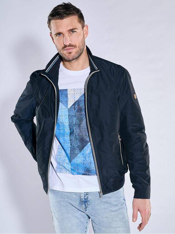 emilio adani Herren Funktionsjacke mit wasserabweisender Oberfläche Blau 38411