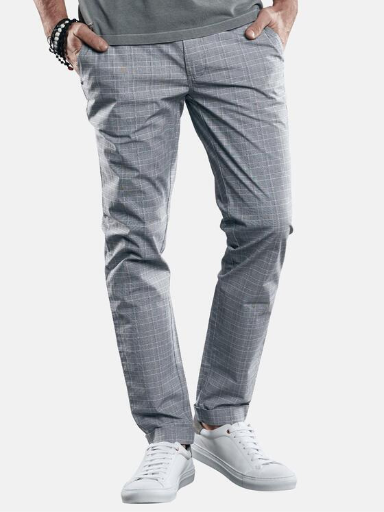 emilio adani Herren modische Chino im Dessin Grau 29265