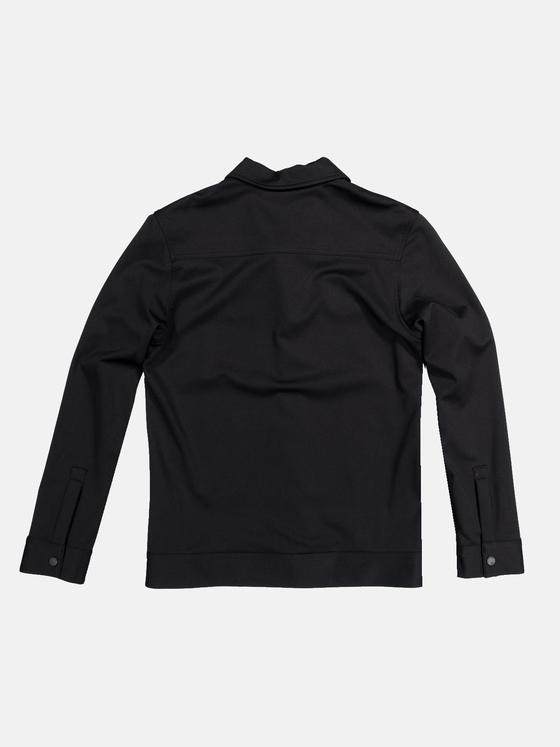 emilio adani Herren Blouson-Jacke aus Materialmix Schwarz 34602