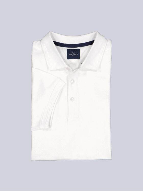 engbers Herren Polo-Shirt uni Reinweiss 38911