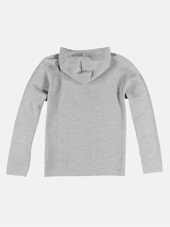 emilio adani Herren Cardigan aus Merinowolle Grau 32063