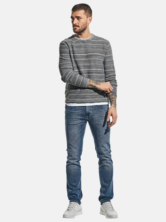 emilio adani Herren Rundhals Pullover Grau 31229