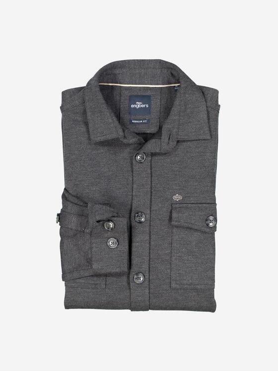 engbers Herren Langarm-Hemd slim fit Anthrazit 37848