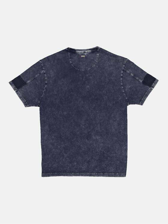 engbers Herren T-Shirt uni Blau 34404