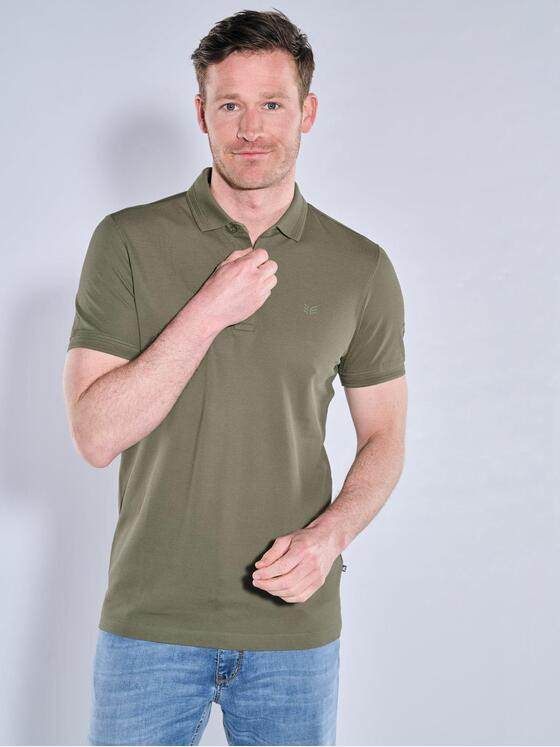 ENGBERS GERMANY Herren Polo-Shirt aus Pima-Baumwolle Oliv 38555