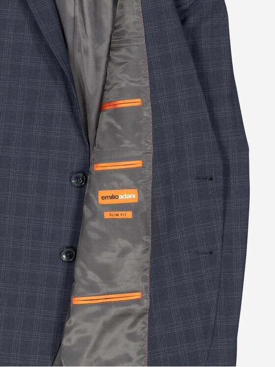 emilio adani Herren Anzug-Sakko slim fit Blau 37651