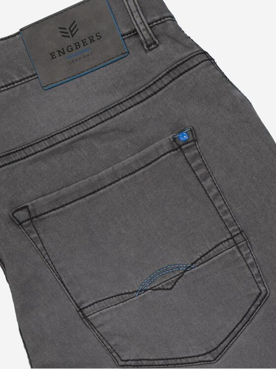 ENGBERS GERMANY Herren Super-Stretch-Jeans aus speziellem Waren-Hightechmaterial Grau 36890