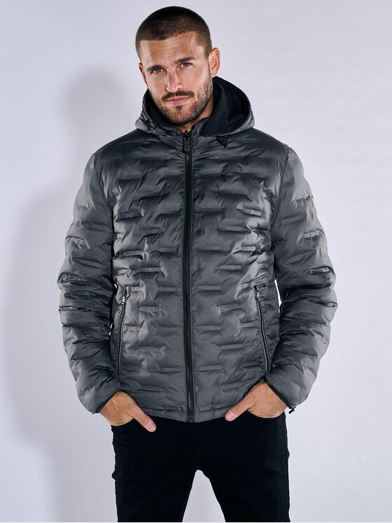 emilio adani Herren Wendejacke mit Soronafüllung Schwarz 37432