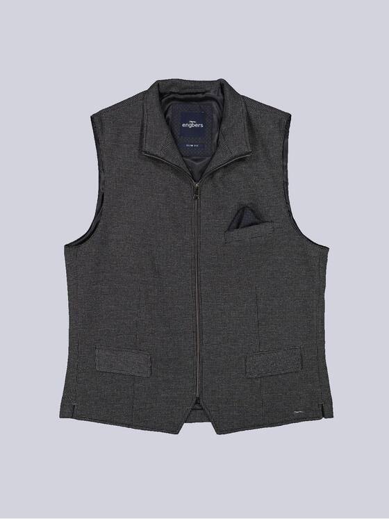 engbers Herren Sakko-Weste slim fit Grau 35492