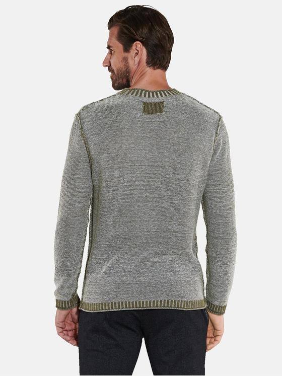 engbers Herren Pullover strukturiert Grau 35735