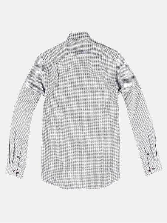 engbers Herren Langarm-Hemd gemustert Saphirblau 31685