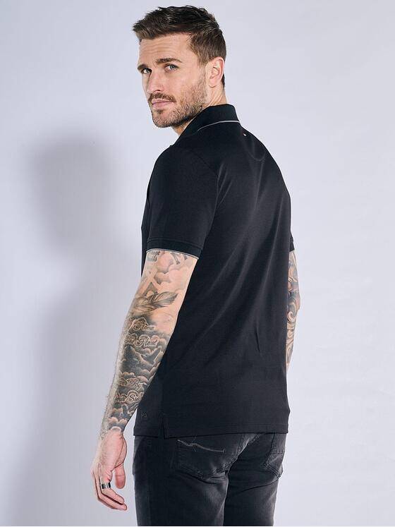 emilio adani Herren Polo-Shirt atmungsaktiv Schwarz 38432