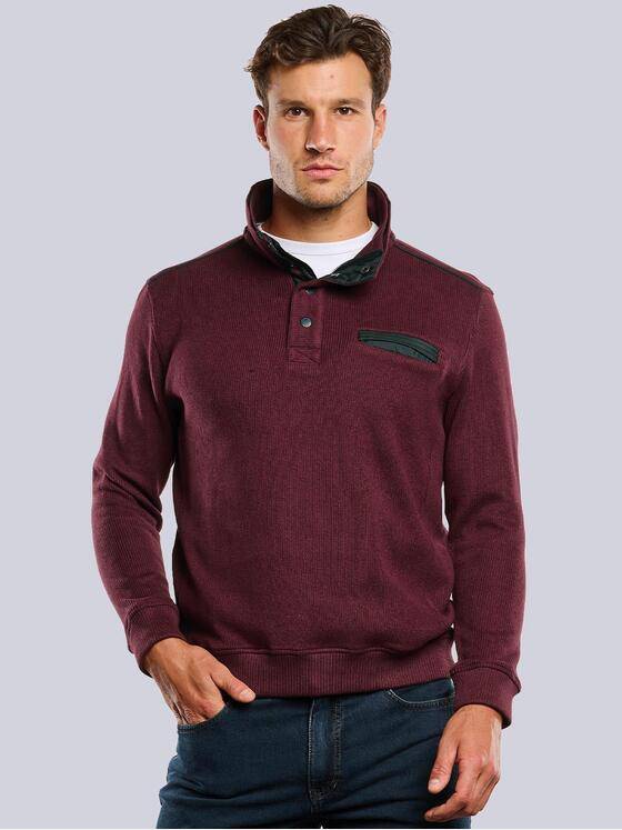 engbers Herren Sweatshirt Stehbund Bordeaux 33750