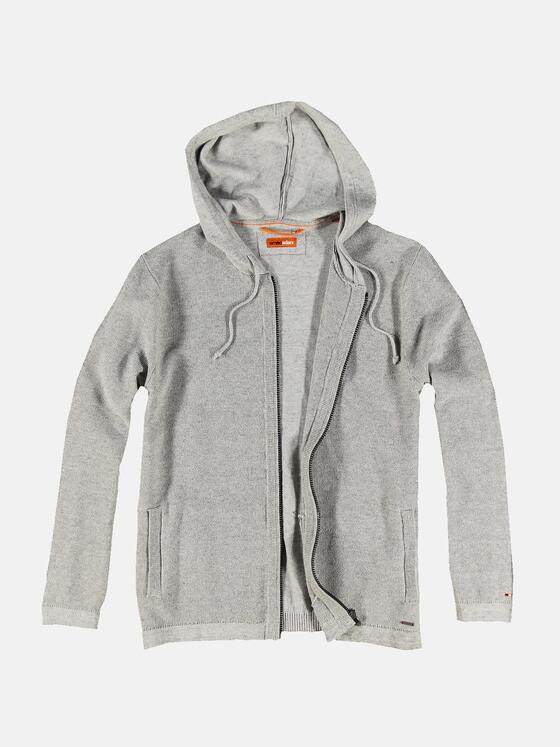 emilio adani Herren Sportive Strickjacke Grau 31232