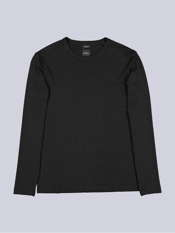 engbers Herren Langarm-Shirt "My Favorite" organic Schwarz 38785
