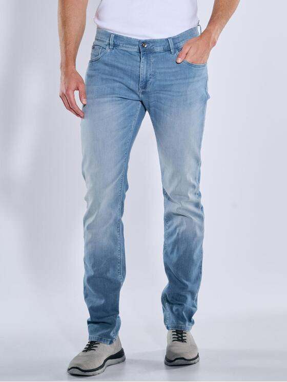 engbers Herren Super-Stretch-Jeans regular Mittelblau 38652