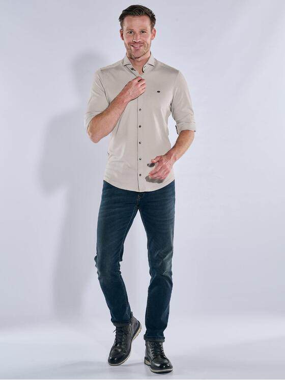 engbers Herren Hemd uni Beige 39595