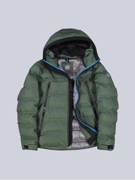 ENGBERS GERMANY Herren Steppjacke mit Funktionsdetails Gruen 39366