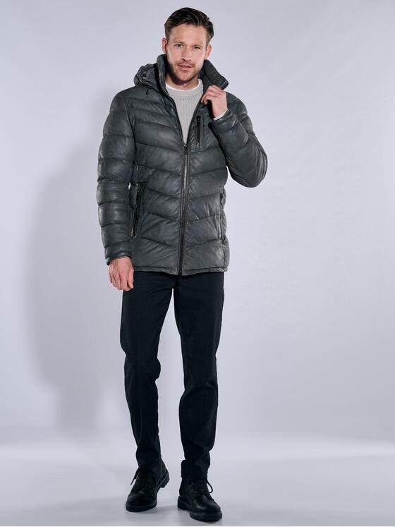 engbers Herren Lederjacke regular Indigoblau 37806