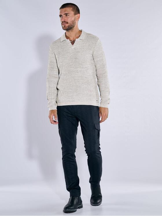 emilio adani Herren Pullover strukturiert Beige 37335