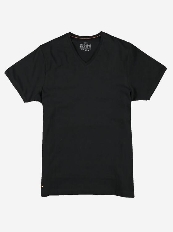 emilio adani Herren Basic-Shirt "My Favorite" Schwarz 36230
