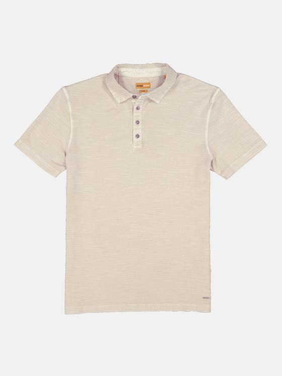 emilio adani Herren Polo-Shirt strukturiert Beige 36194