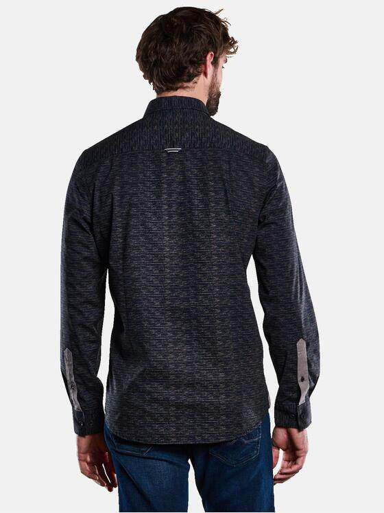 engbers Herren Langarm-Hemd meliert Anthrazit 33371