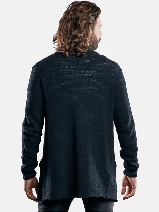emilio adani Herren Modische Strickjacke Schwarz 29283