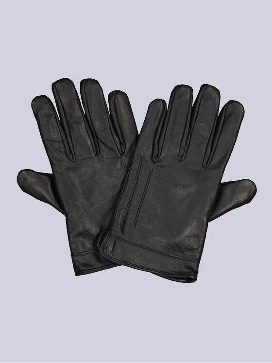 engbers Herren Lederhandschuhe Schwarz 35942