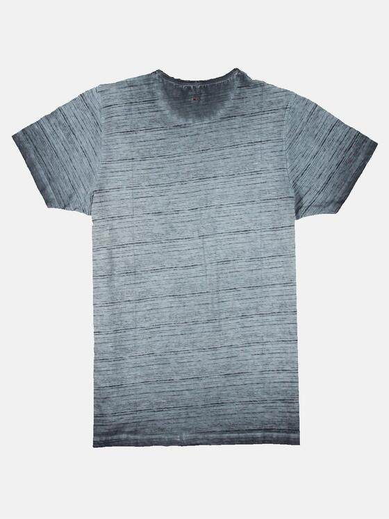 emilio adani Herren T-Shirt Rundhals strukturiert Blau 31523