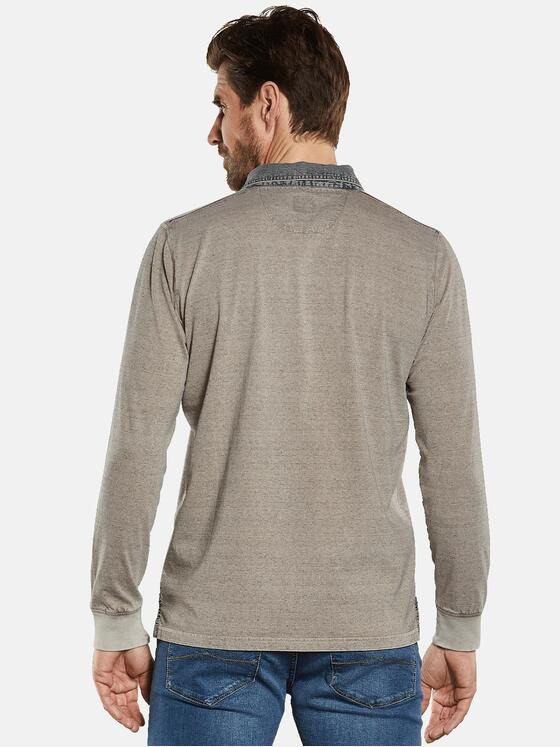 engbers Herren Polo-Shirt gestreift Beige 34338