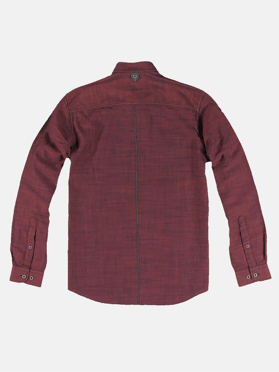 engbers Herren Langarm-Hemd mit feiner Struktur Signalrot 32008