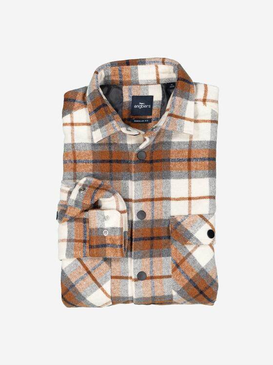 engbers Herren Overshirt kariert Orange 37879