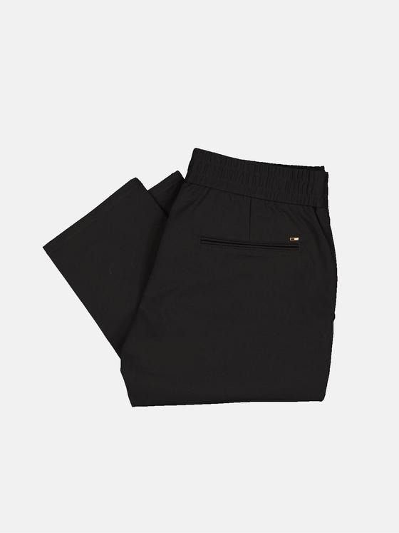emilio adani Herren Hose mit Tunnelzug Schwarz 34095