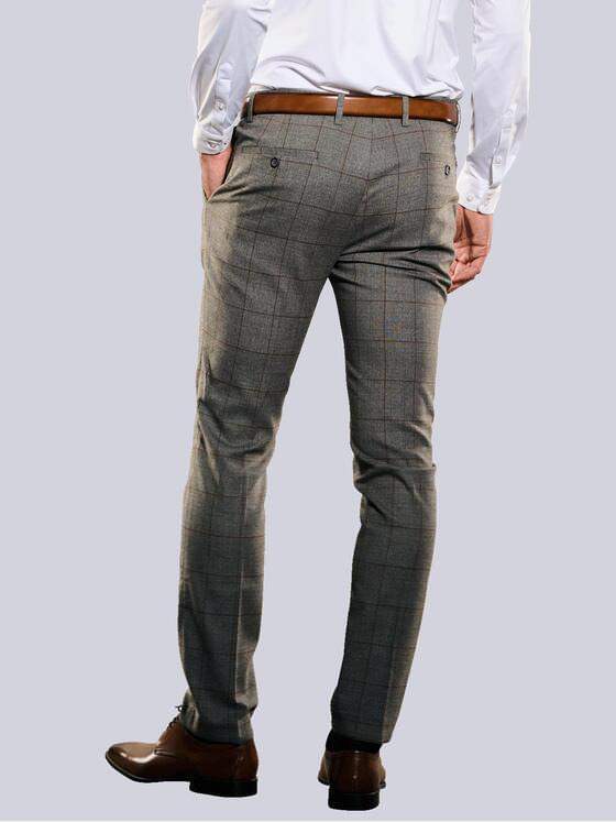 emilio adani Herren Anzug-Hose slim fit Braun 35382