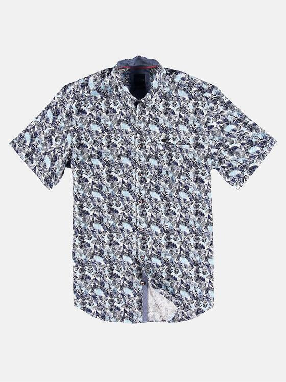 engbers Herren Hemd kurzarm Mittelblau 30665