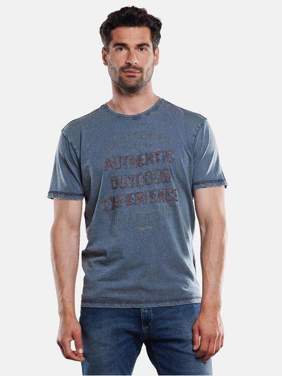engbers Herren T-Shirt rundhals Mittelblau 31794