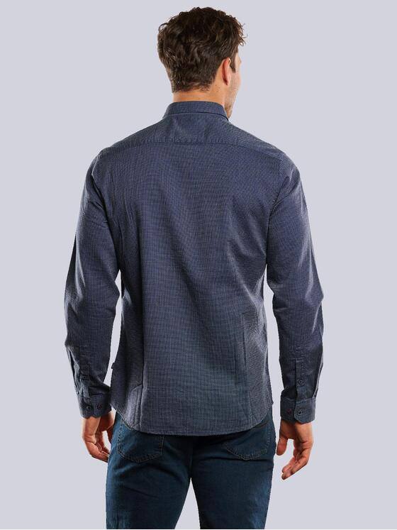 engbers Herren Langarm-Hemd "My Favorite" Blau 33460