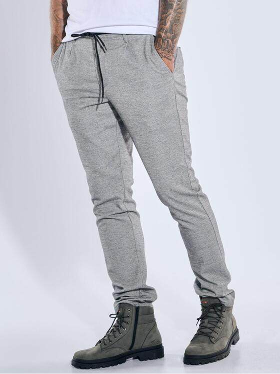 emilio adani Herren Chino mit Tunnelzug Silbergrau 39339