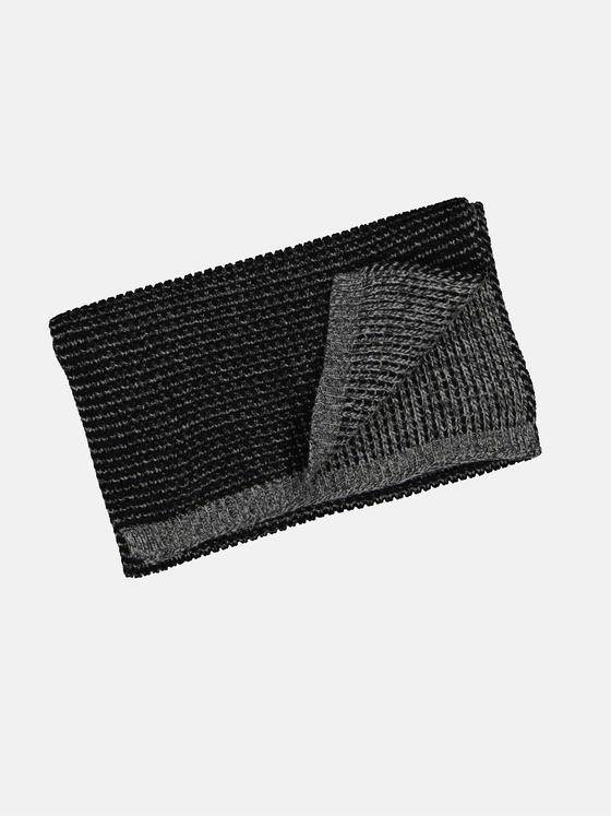 emilio adani Herren Strickschal uni Schwarz 32416