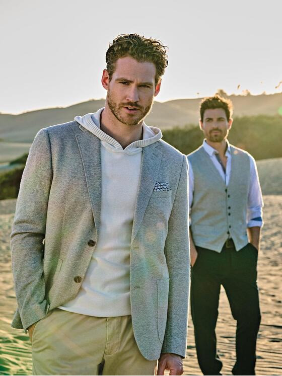 engbers Herren Freizeit-Sakko regular Beige 36363