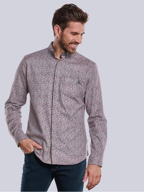 engbers Herren Hemd langarm Rot 33800