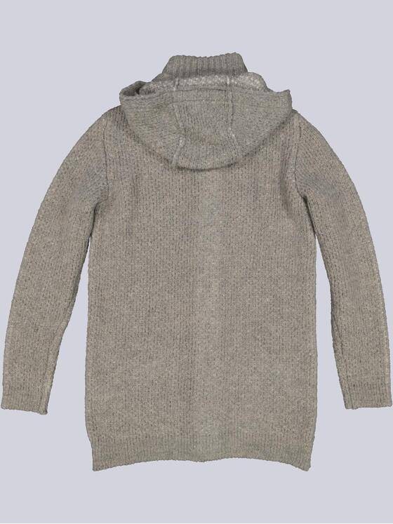 emilio adani Herren Strickjacke mit abnehmbarer Kapuze Beige 33825