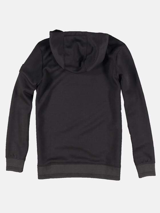 emilio adani Herren Sportliches Kapuzenshirt Schwarz 30558