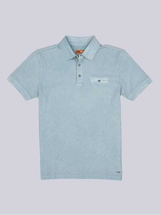 emilio adani Herren Poloshirt mit versteckter Brusttasche Hellblau 40767