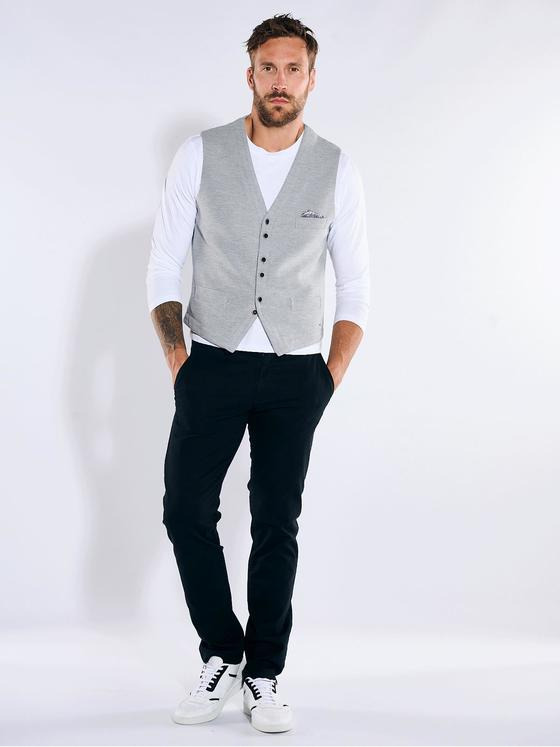 emilio adani Herren Sakko-Weste slim fit Grau 36378